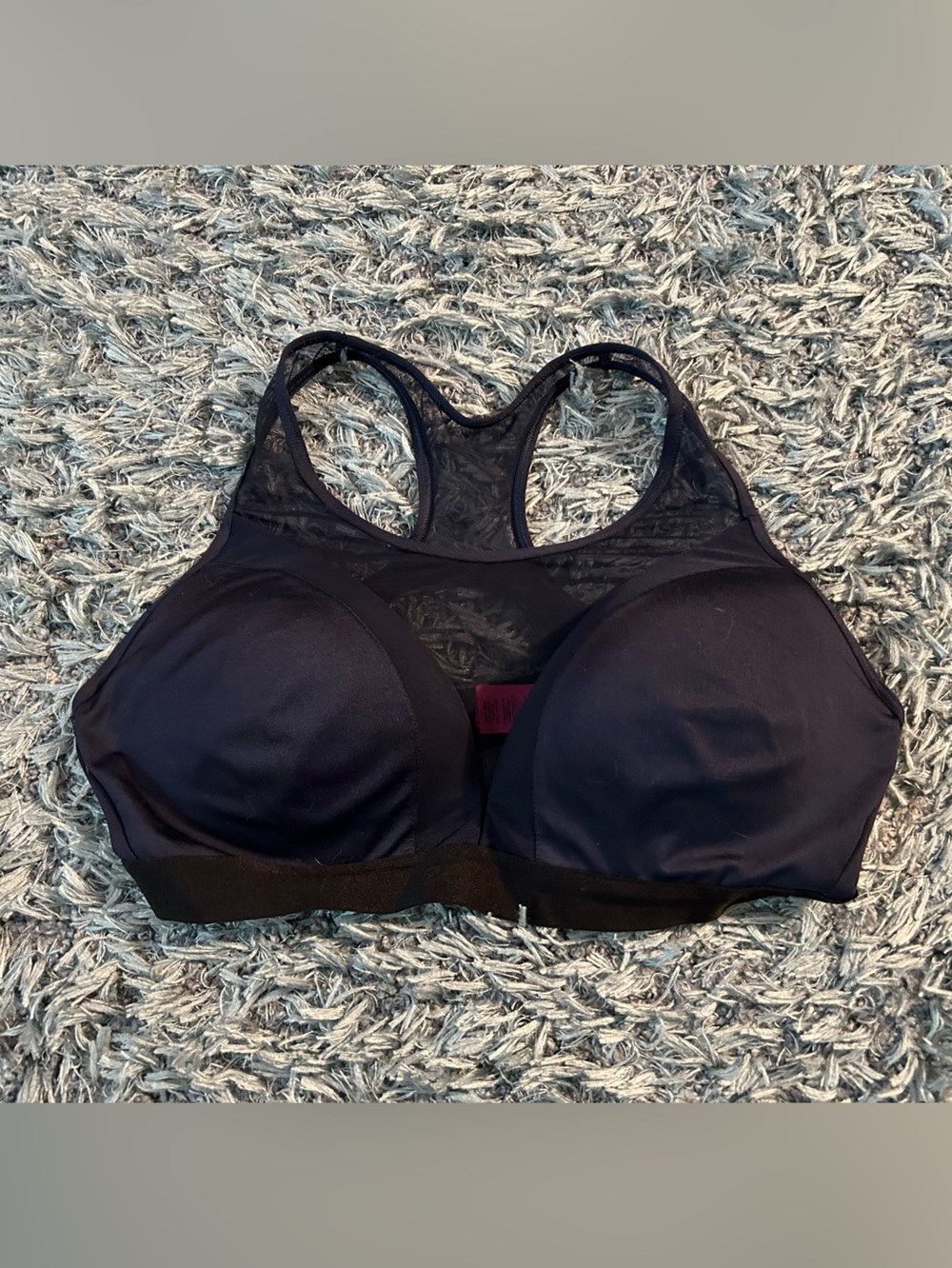 La SENZA Navy Racerback Wireless Sports Bra